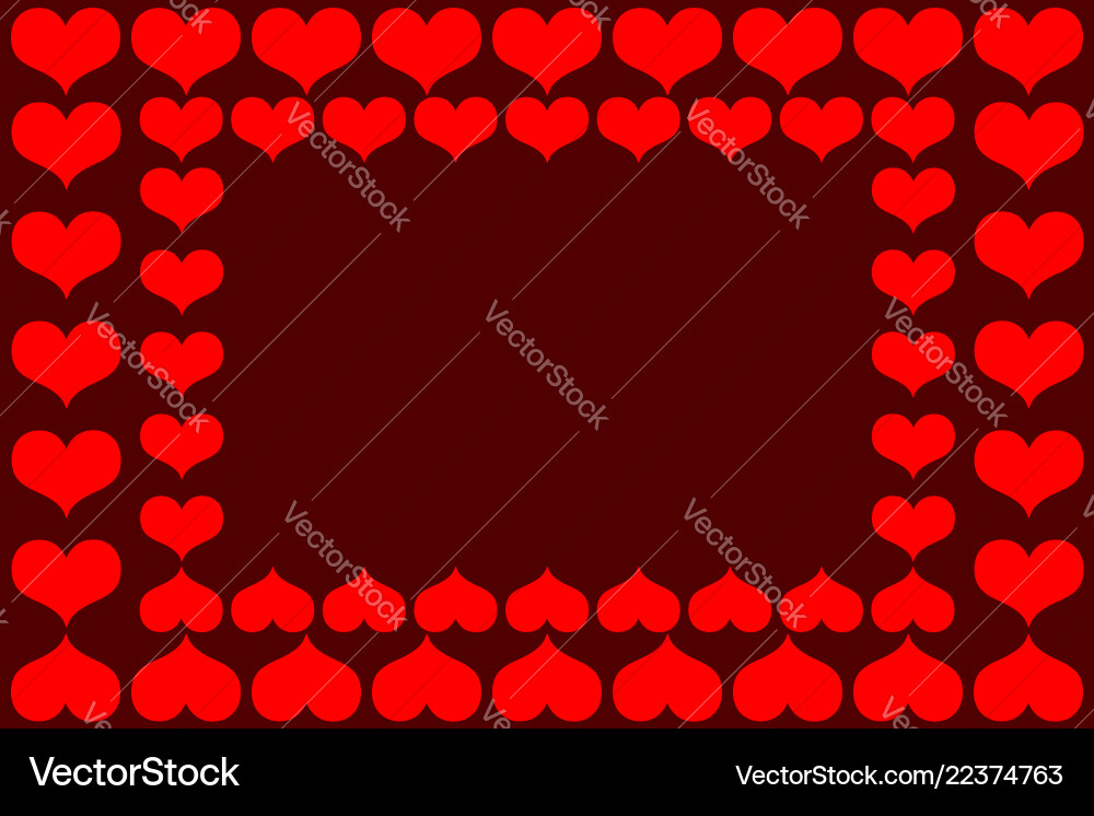 Heart red pattern Heart red pattern vector image