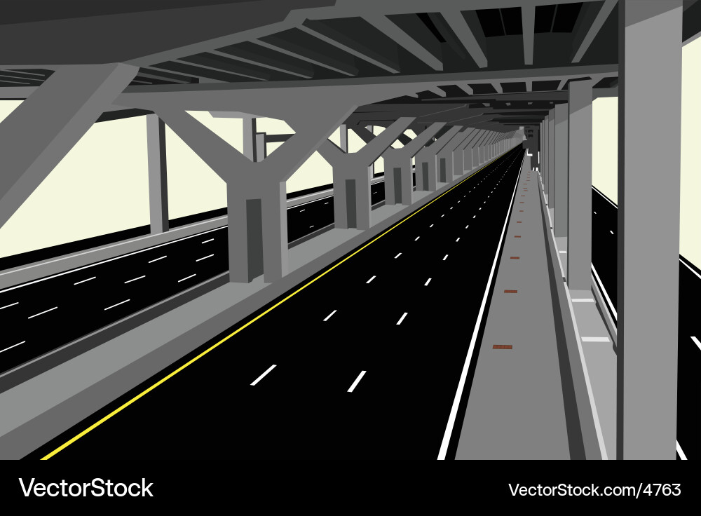 Multi-Level Highway Vector Image