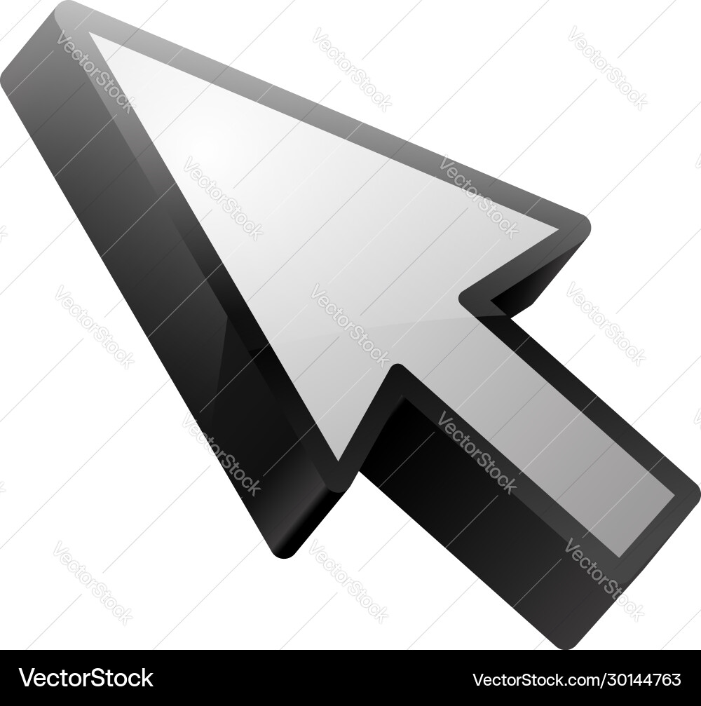 Pointer on white Pointer on white vector image