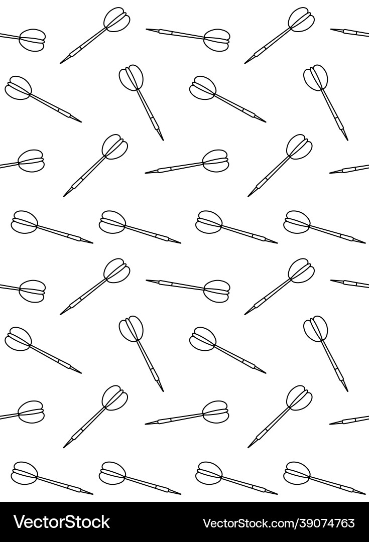 Seamless pattern of flat dart Seamless pattern of flat dart Vector Image