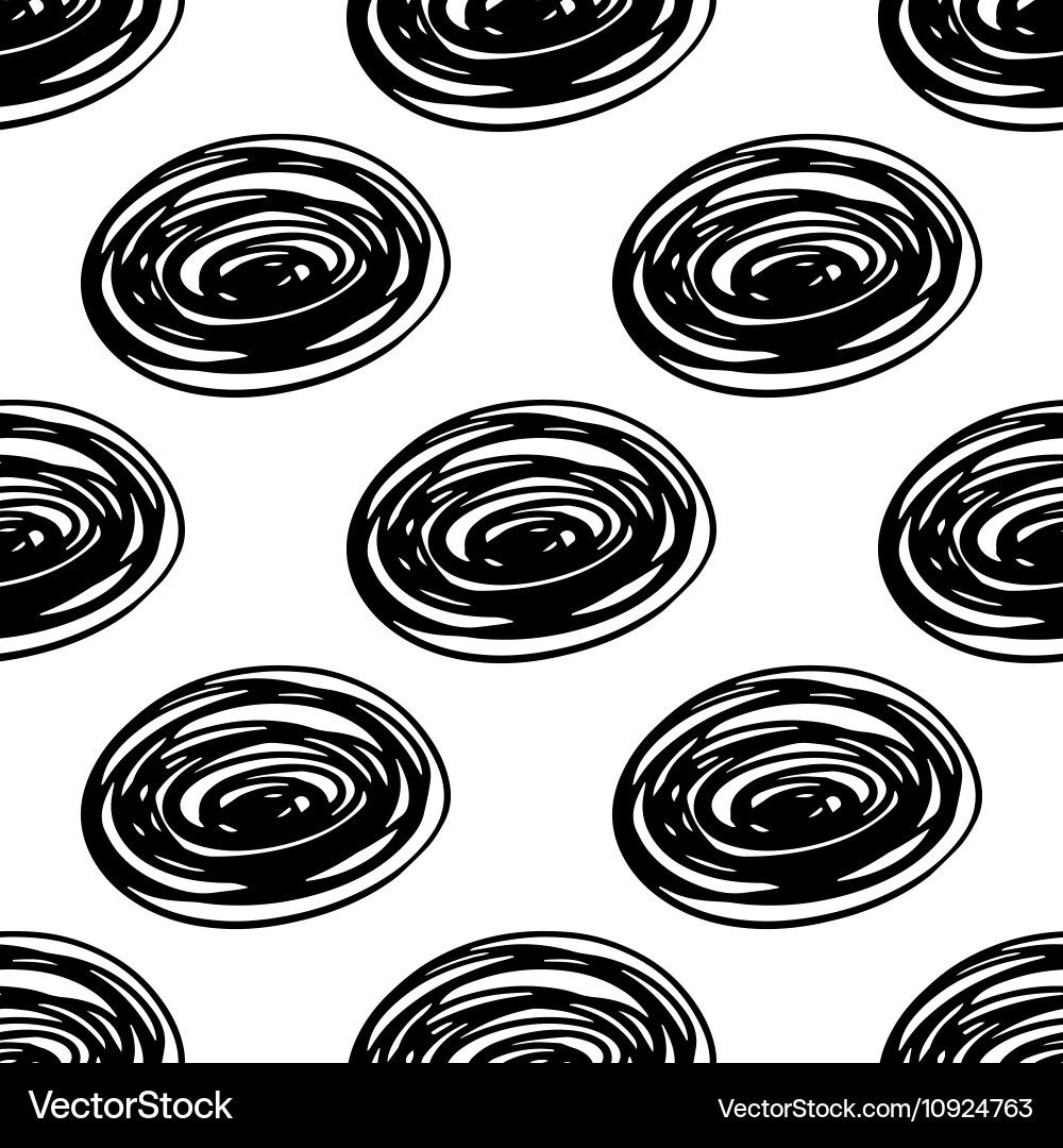 Seamless scribble pattern vector image