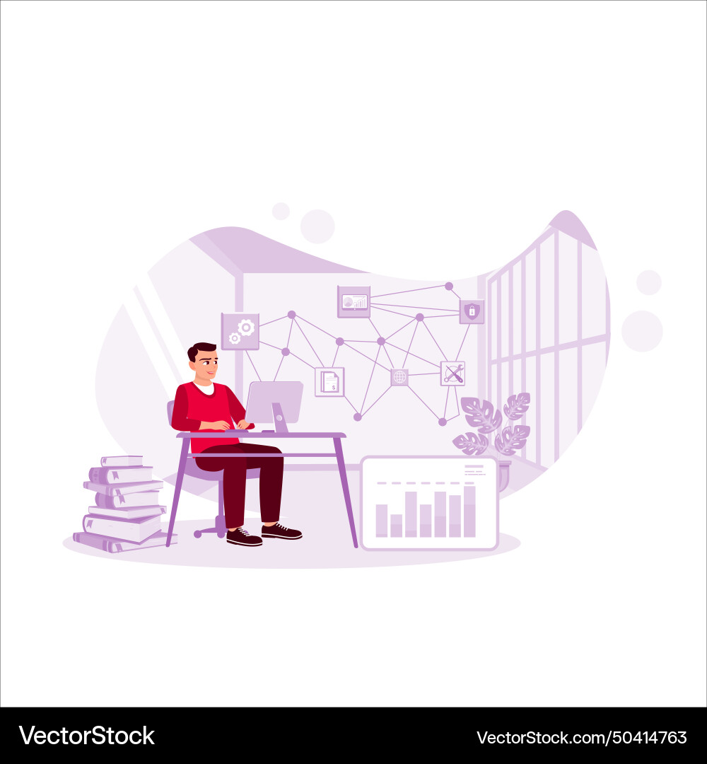 System administration and machine learning System administration and machine learning Vector Image