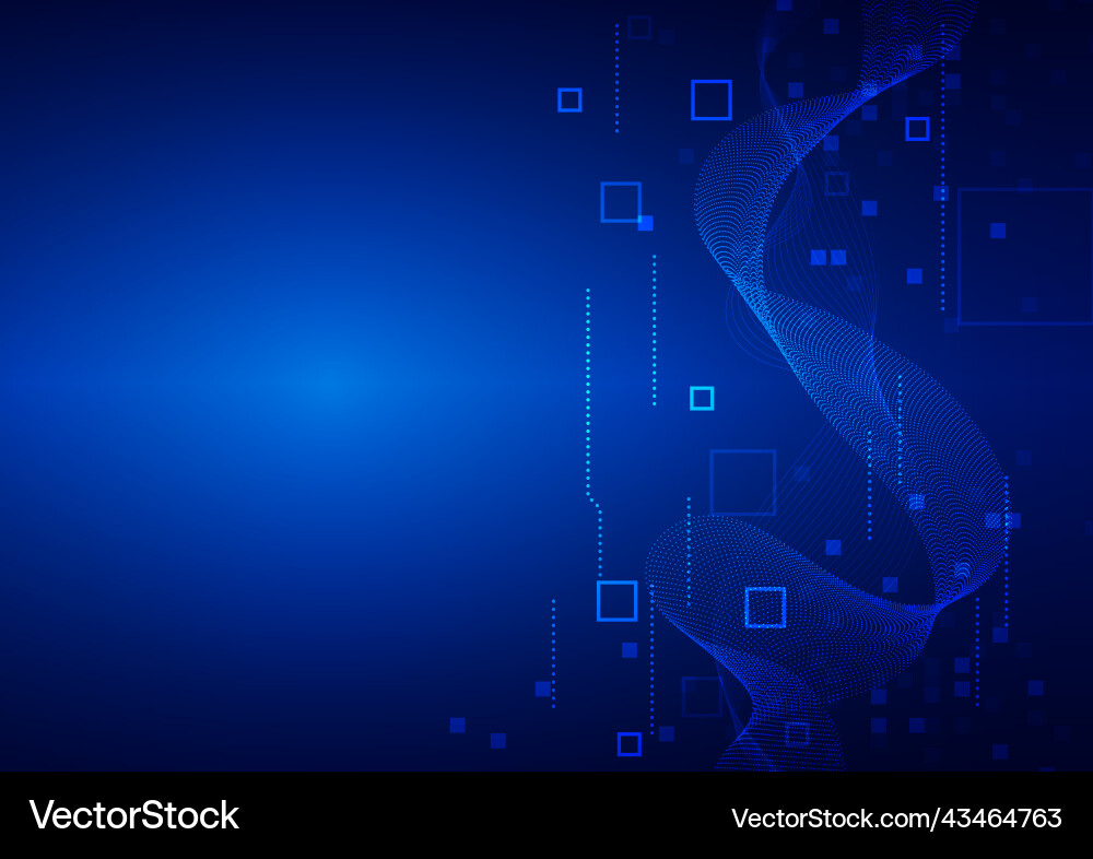 Technology background with hi-tech digital data vector image