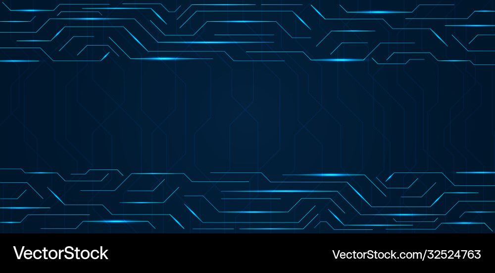 Technology line pattern circuit design frame Technology line pattern circuit design frame vector image