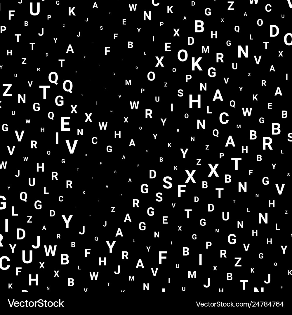 Abstract texture with letters Abstract texture with letters vector image