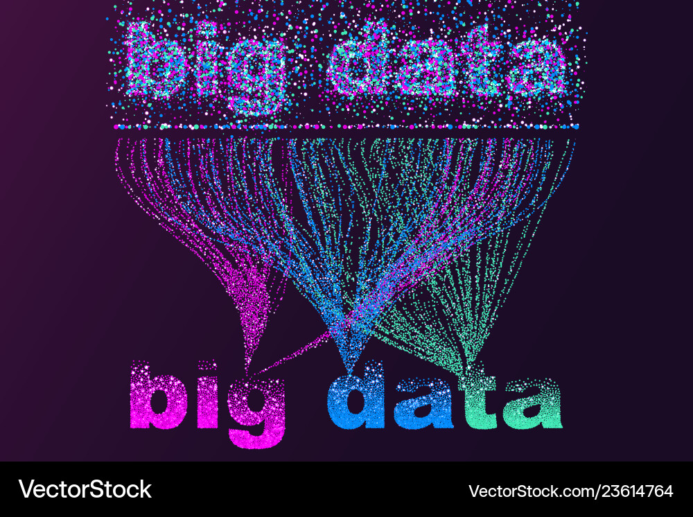 Big data visualization network futuristic Big data visualization network futuristic vector image