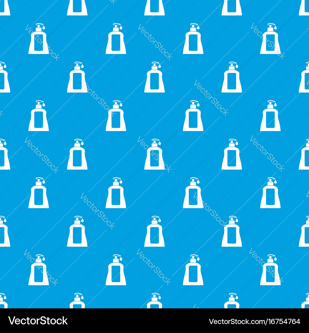 Body care lotion pattern seamless blue Vector Image