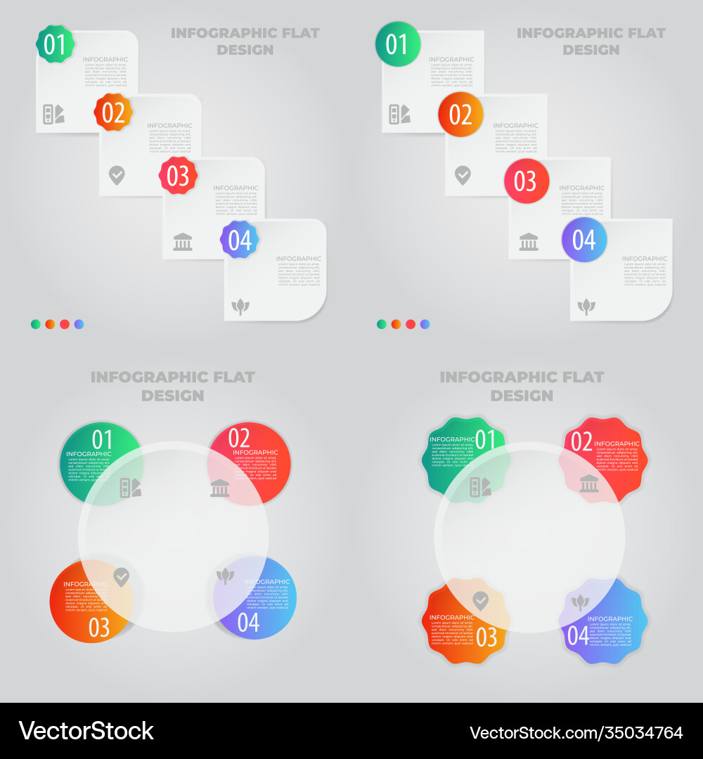 Business data visualization process chart Vector Image