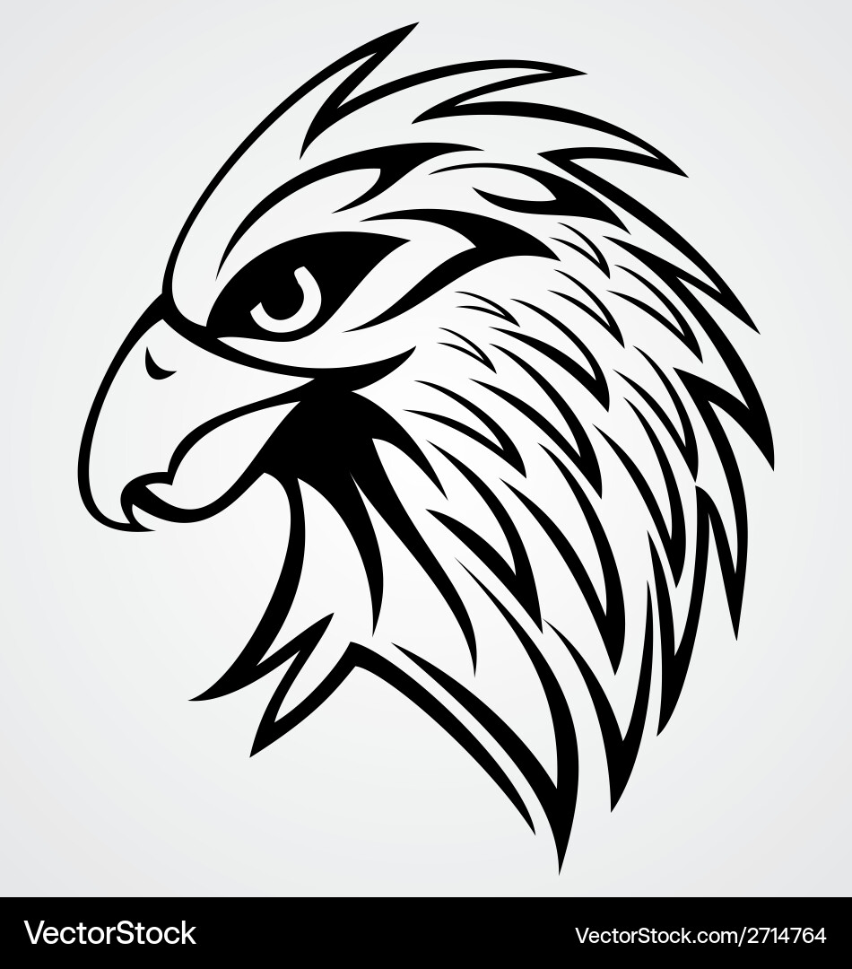 Eagle head Royalty Free Vector Image - VectorStock