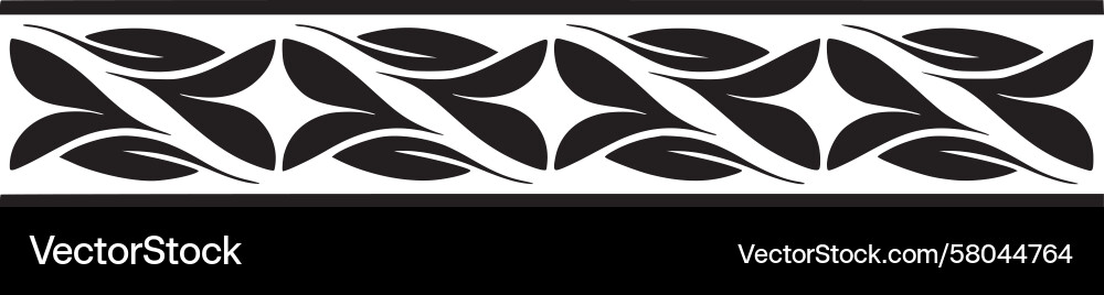 Leaf Border Pattern Vector Image