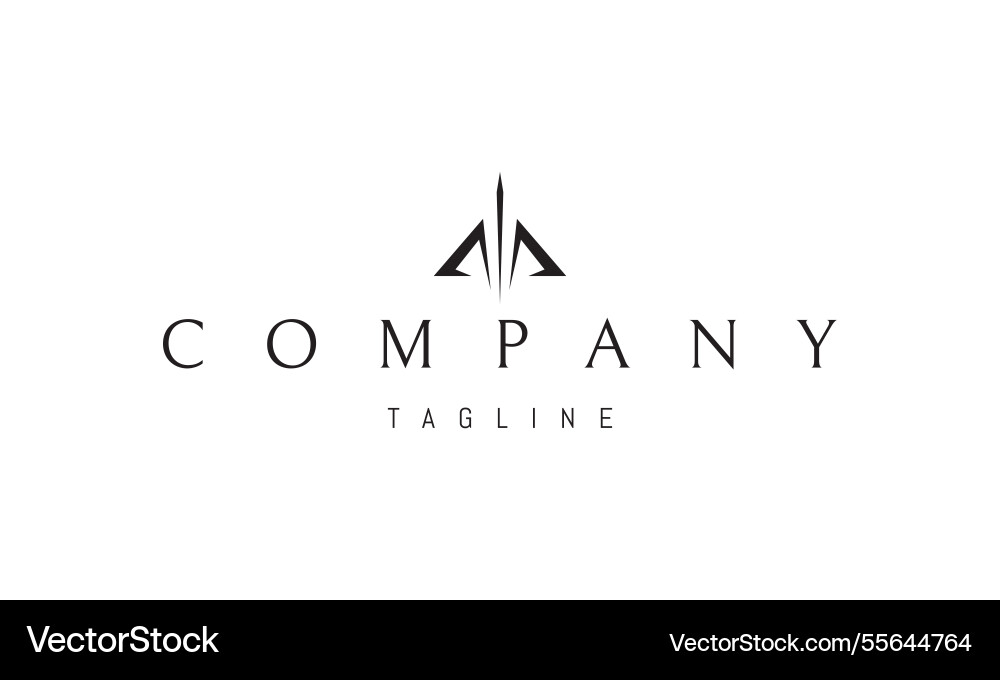 Logo with an abstract image of a bow Logo with an abstract image of a bow vector image