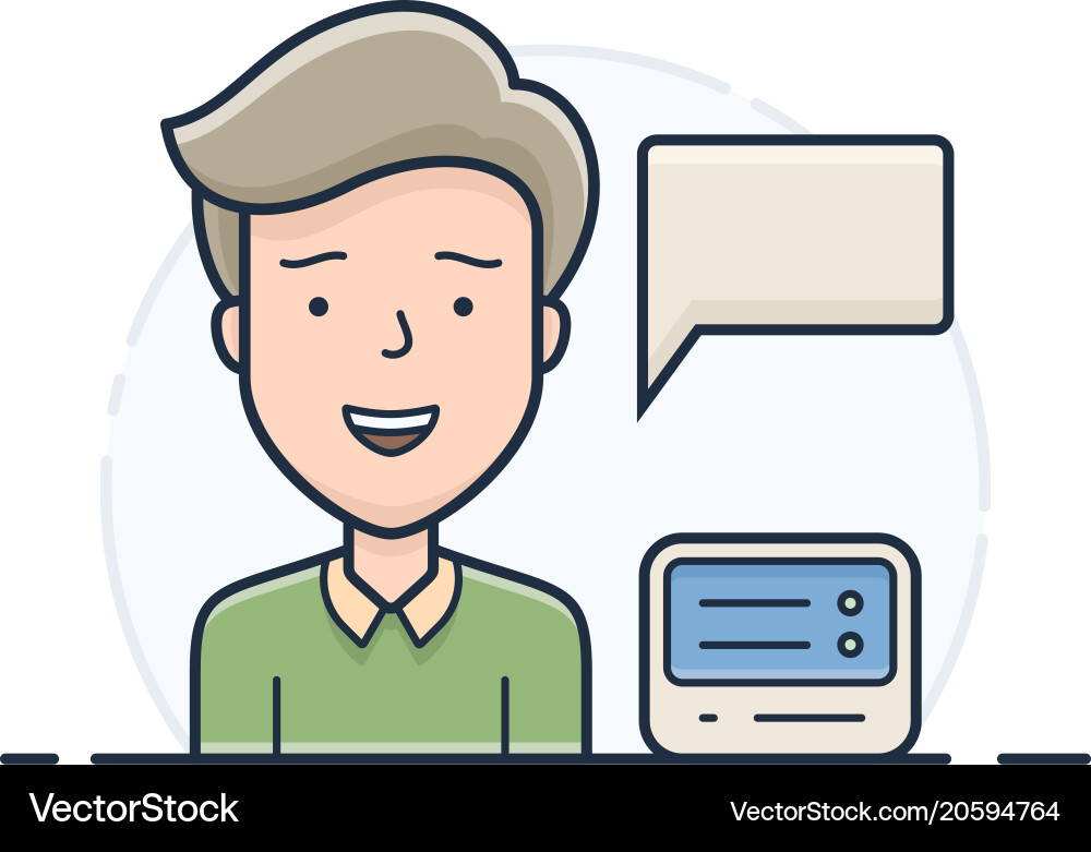 Server Network Support vector image
