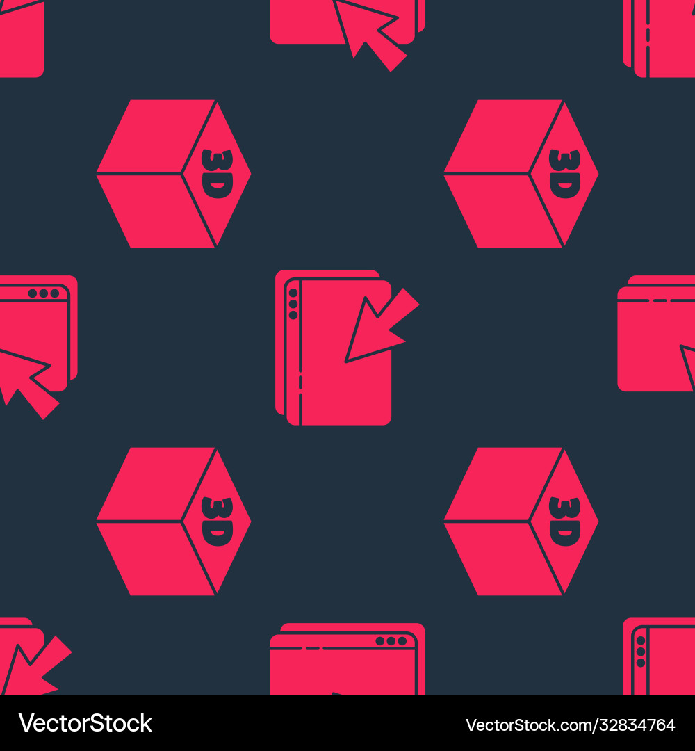Set isometric cube and web design development Set isometric cube and web design development vector image