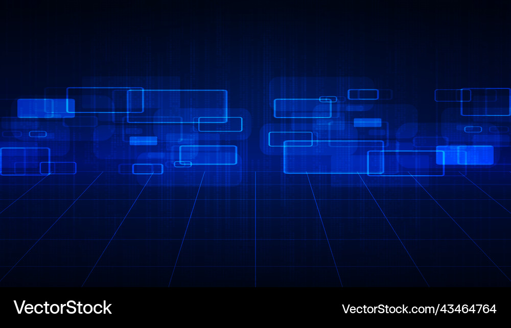 Technology background with hi-tech digital data Vector Image