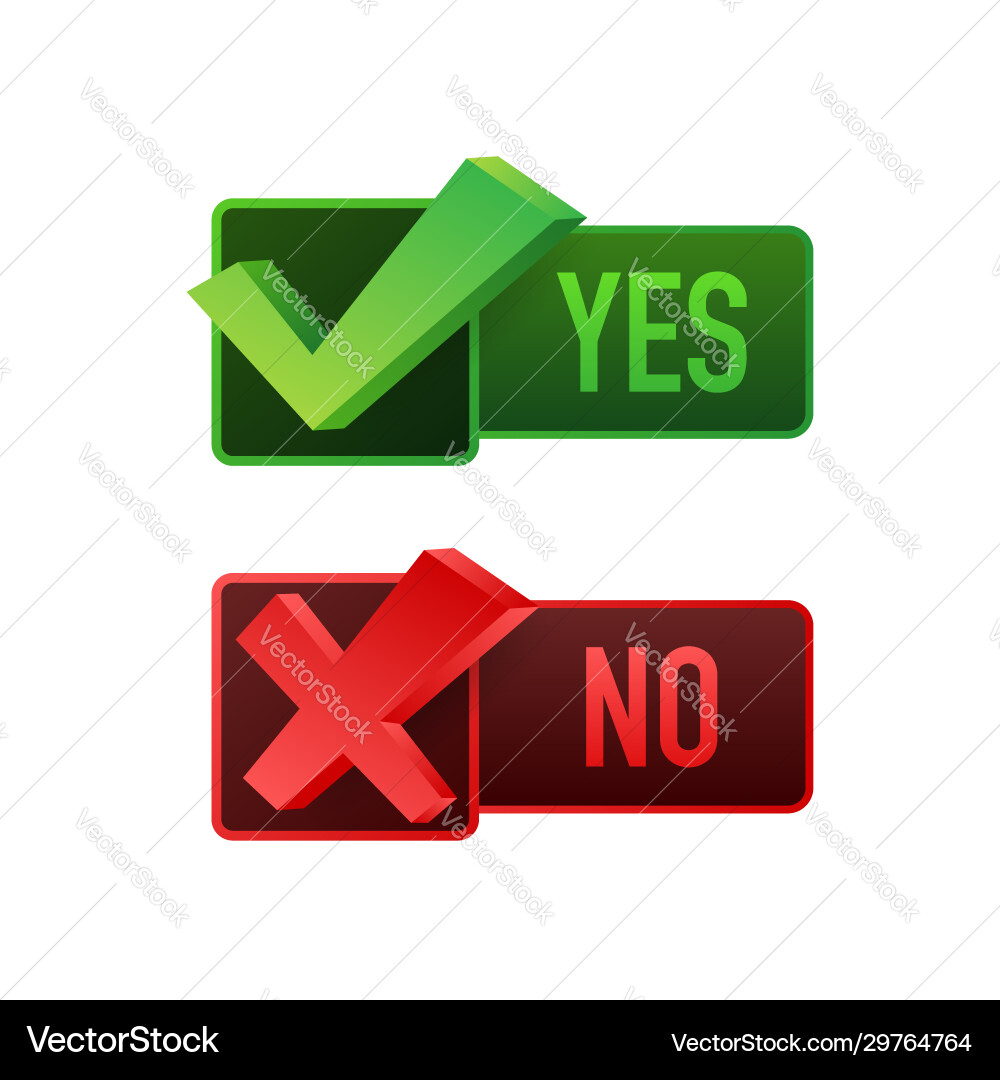 Yes no word text on talk shape stock Yes no word text on talk shape stock vector image