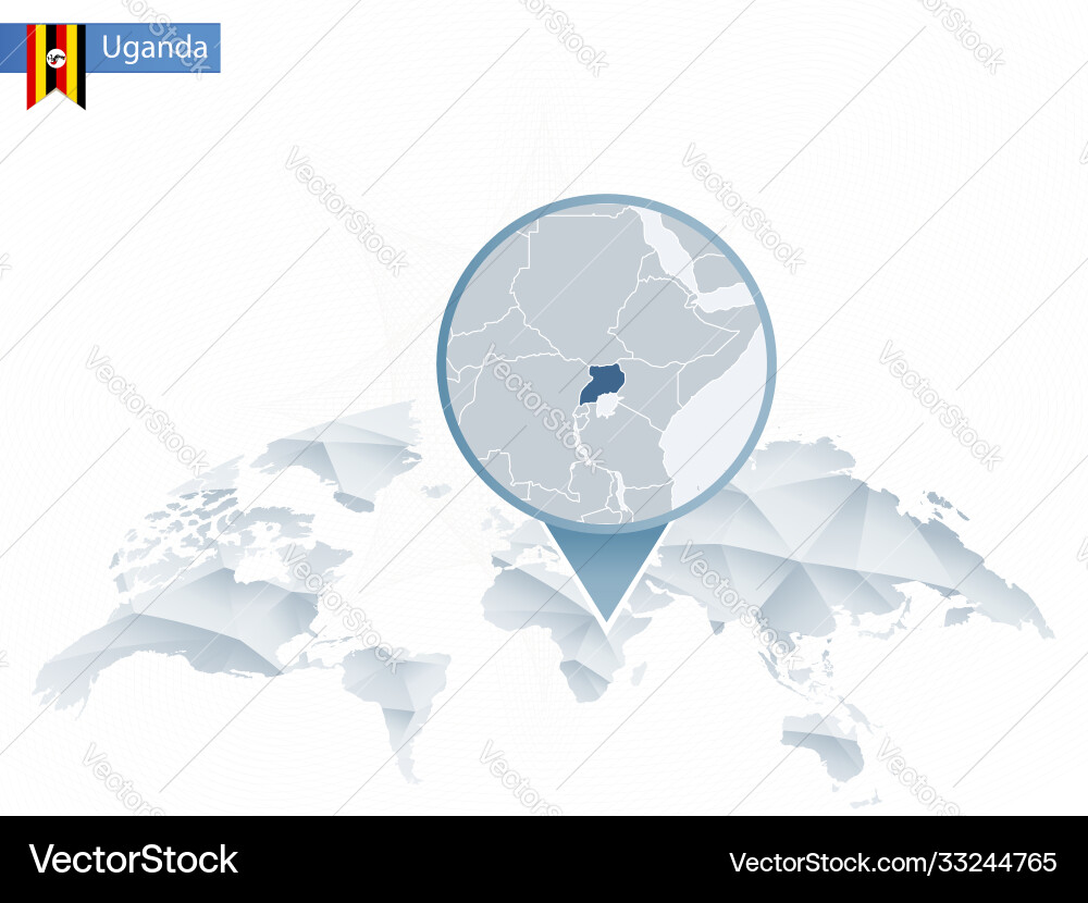 Abstract rounded world map with pinned detailed Vector Image