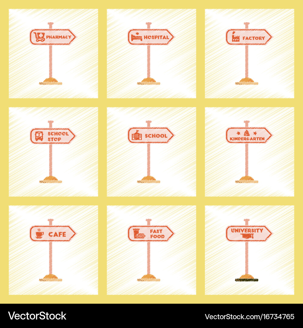 Assembly flat shading style icons university Vector Image
