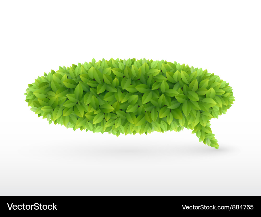 Foliage bubble Vector Image