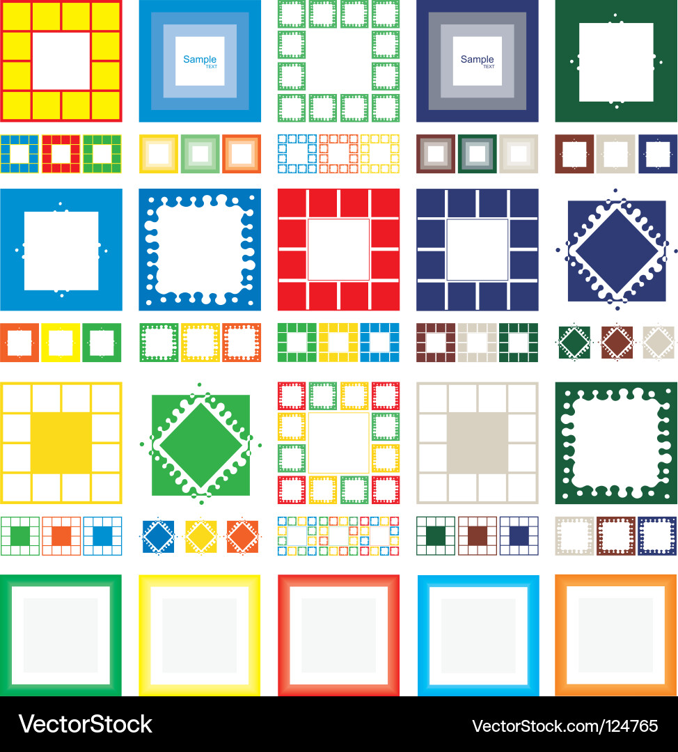 Frame Collection Vector Image