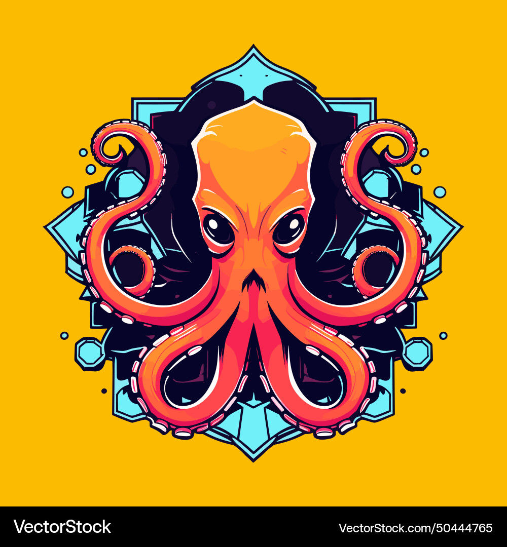 Octopus art Royalty Free Vector Image - VectorStock