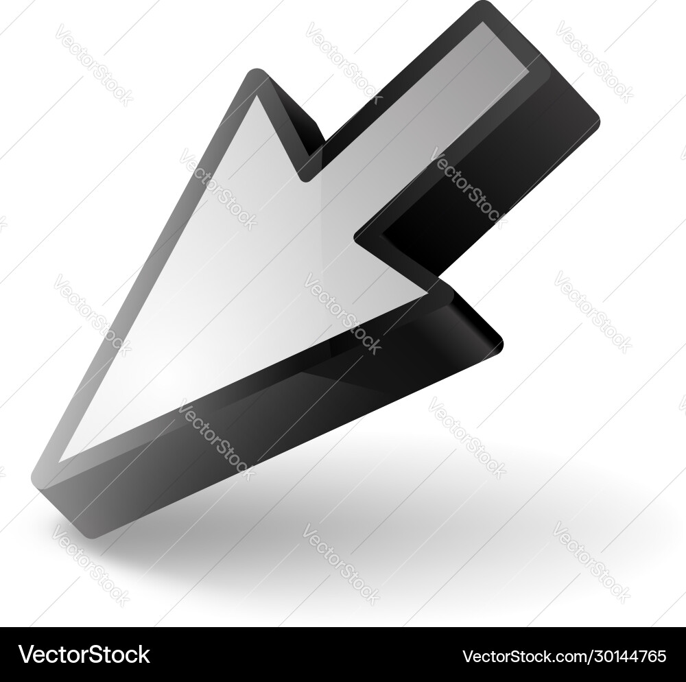 Pointer on white Pointer on white Vector Image