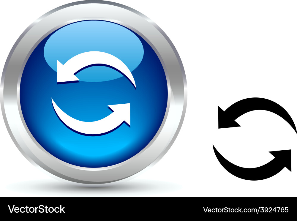 Refresh button Vector Image