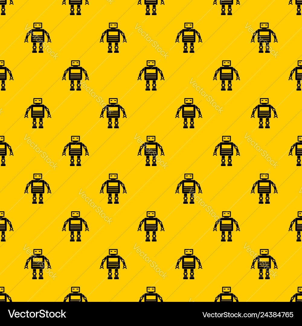 Robot pattern Robot pattern vector image