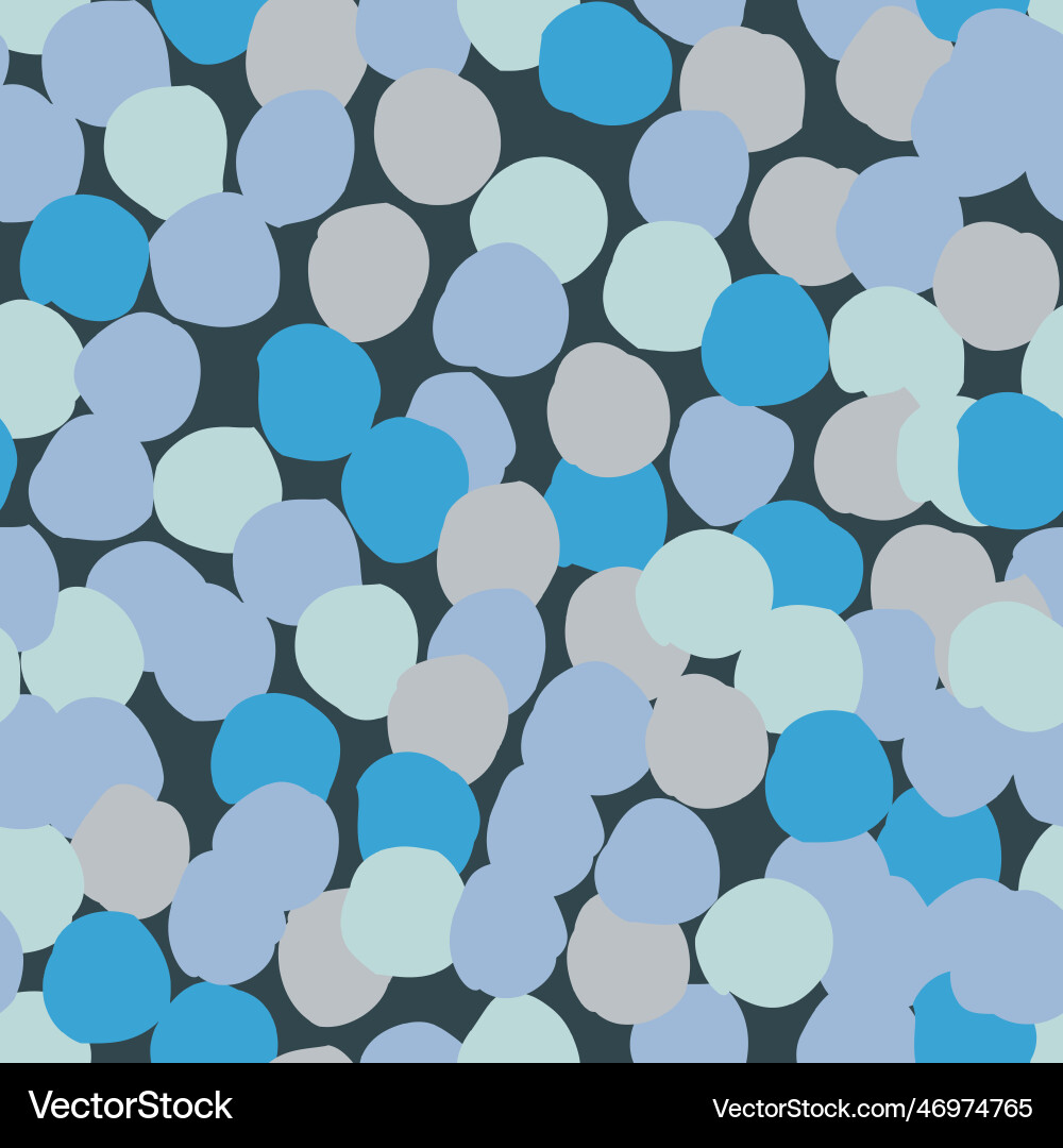 Seamless pattern with abstract shapes in blue Seamless pattern with abstract shapes in blue vector image