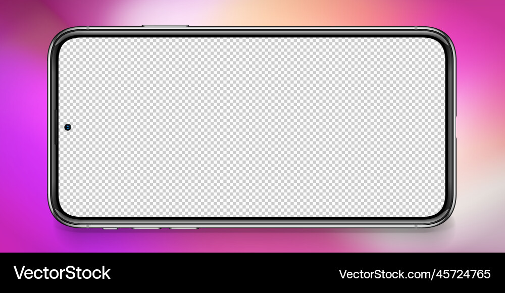 Smart phone transparent screen technology Smart phone transparent screen technology vector image