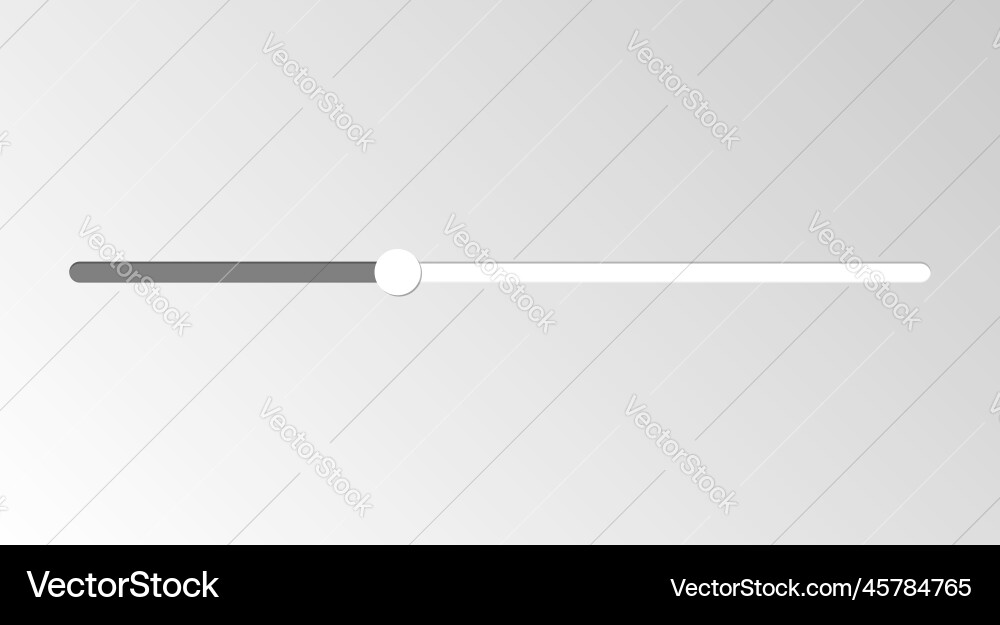Switch slider icon in flat style volume control Switch slider icon in flat style volume control Vector Image