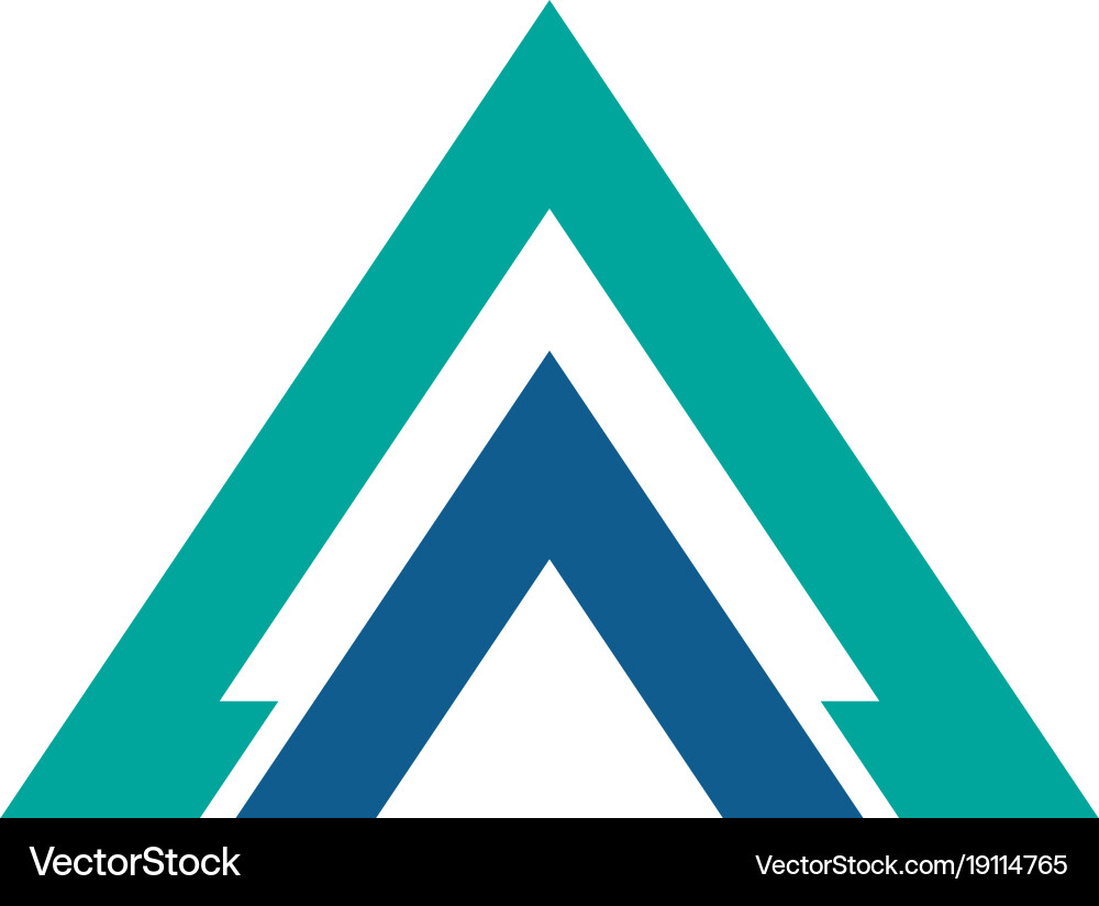 Triangle business logo and symbols app template – Royalty-Free Vector |  VectorStock, image size:1000x824