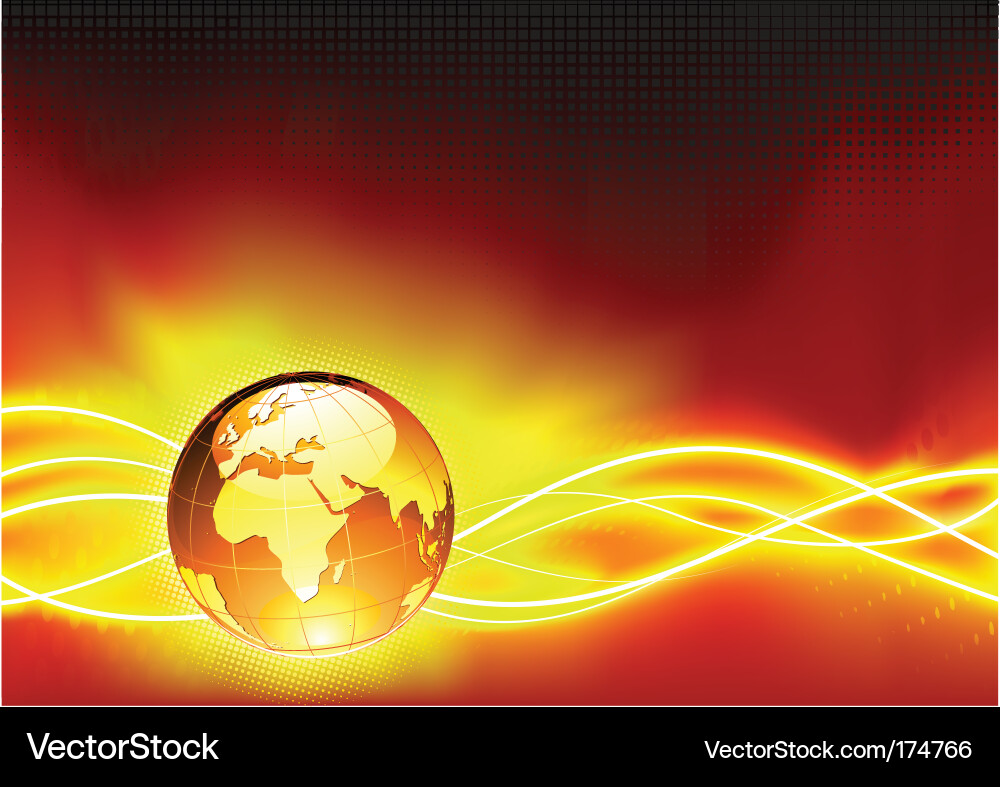 Abstract Globe Background Vector Image