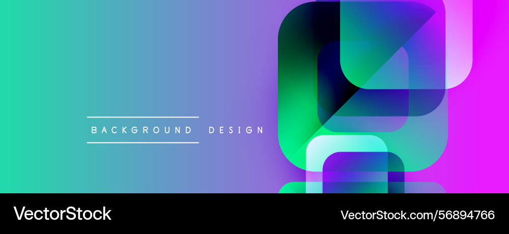 Abstract gradient background features overlapping Vector Image