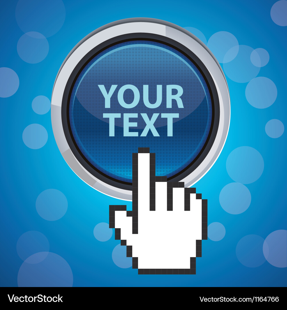 Button with copy space Vector Image