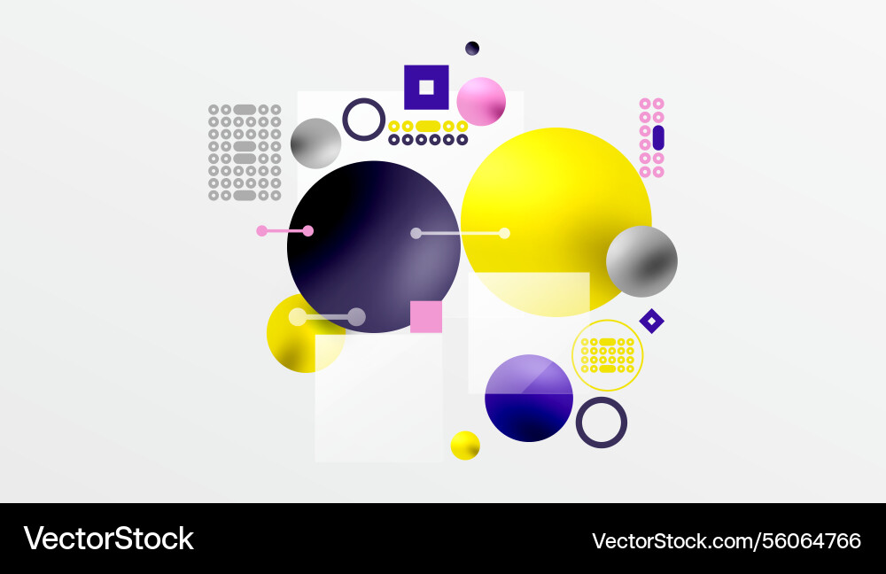 Circles and elements geometric abstract background Circles and elements geometric abstract background vector image