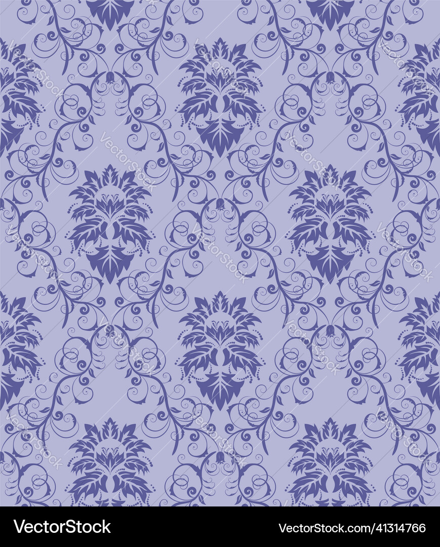 Damask seamless pattern Damask seamless pattern vector image