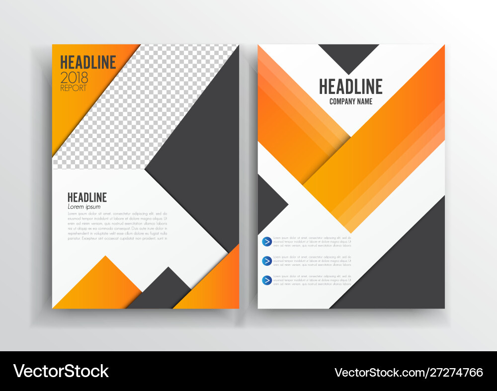 Design cover poster a4 catalog book brochure vector image