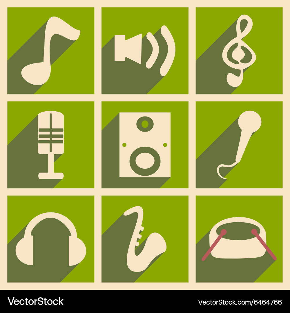 Flat with shadow concept and mobile application Vector Image