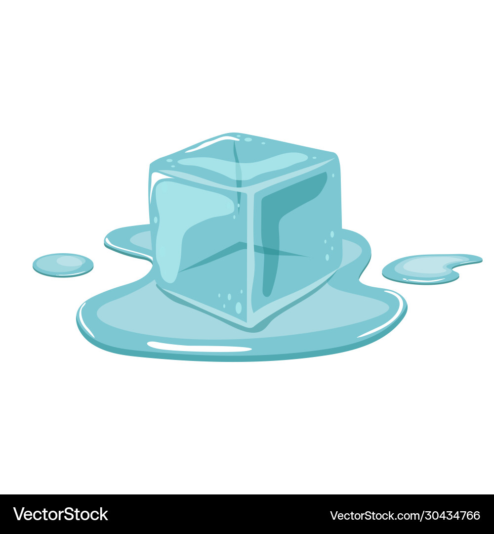 Ice cube Ice cube vector image