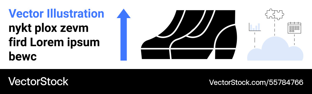 Progress concept with ascending arrow graphs Progress concept with ascending arrow graphs vector image