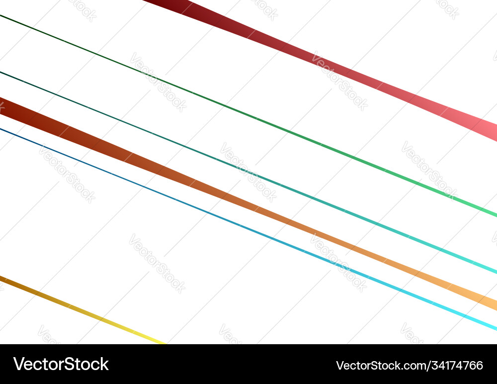 Random colorful lines with gradient fill vector image