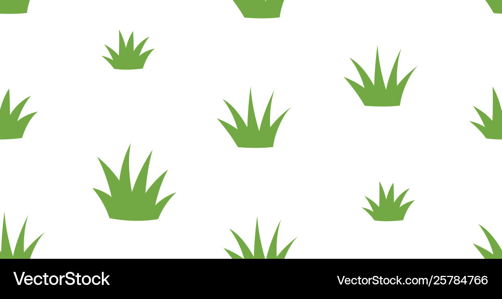 Seamless pattern with grass vector image