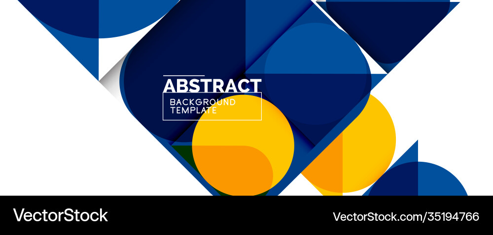 Simple circles and triangles abstract background Simple circles and triangles abstract background Vector Image