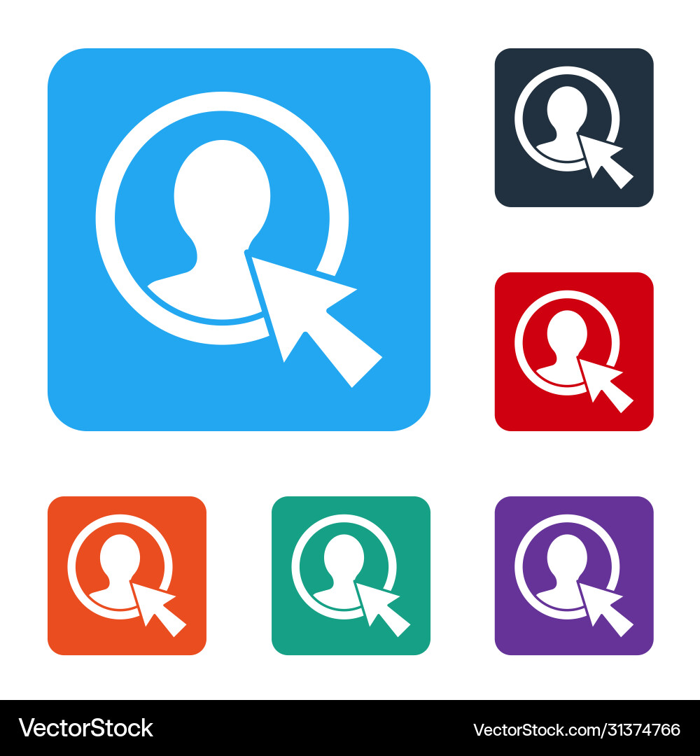 White create account screen icon isolated on White create account screen icon isolated on vector image