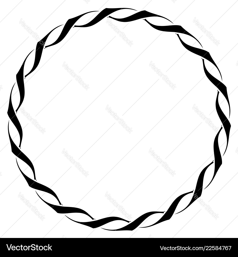 Abstract concentric mandala motif design element Vector Image