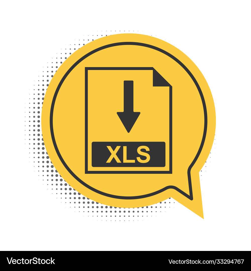 Black xls file document icon download button Black xls file document icon download button vector image