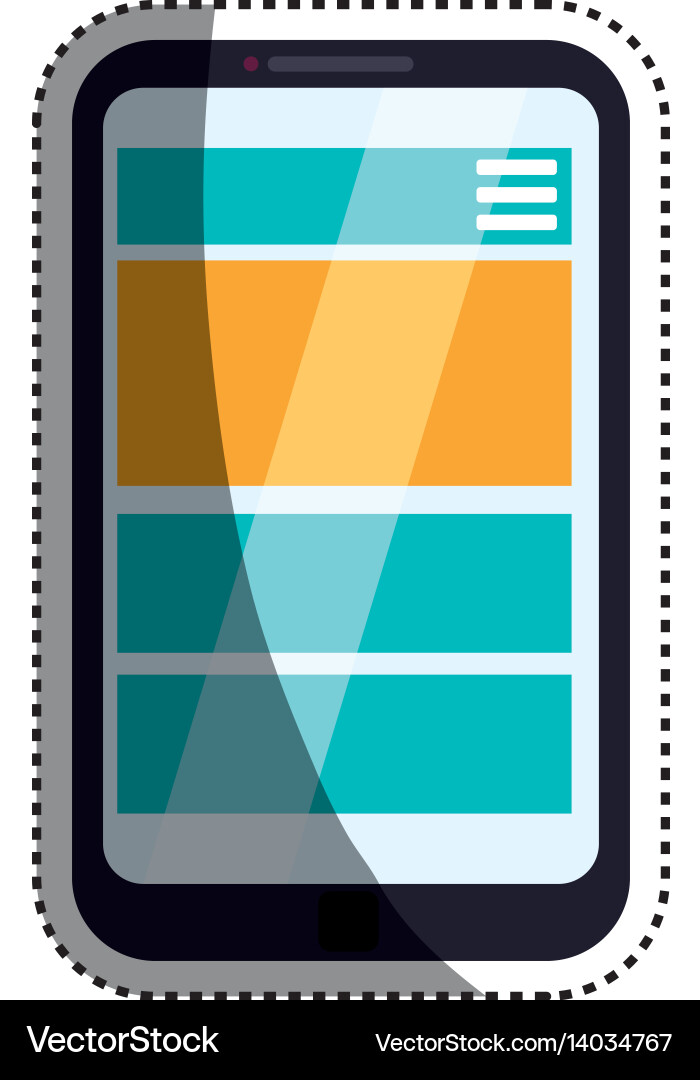 Browser web interface vector image