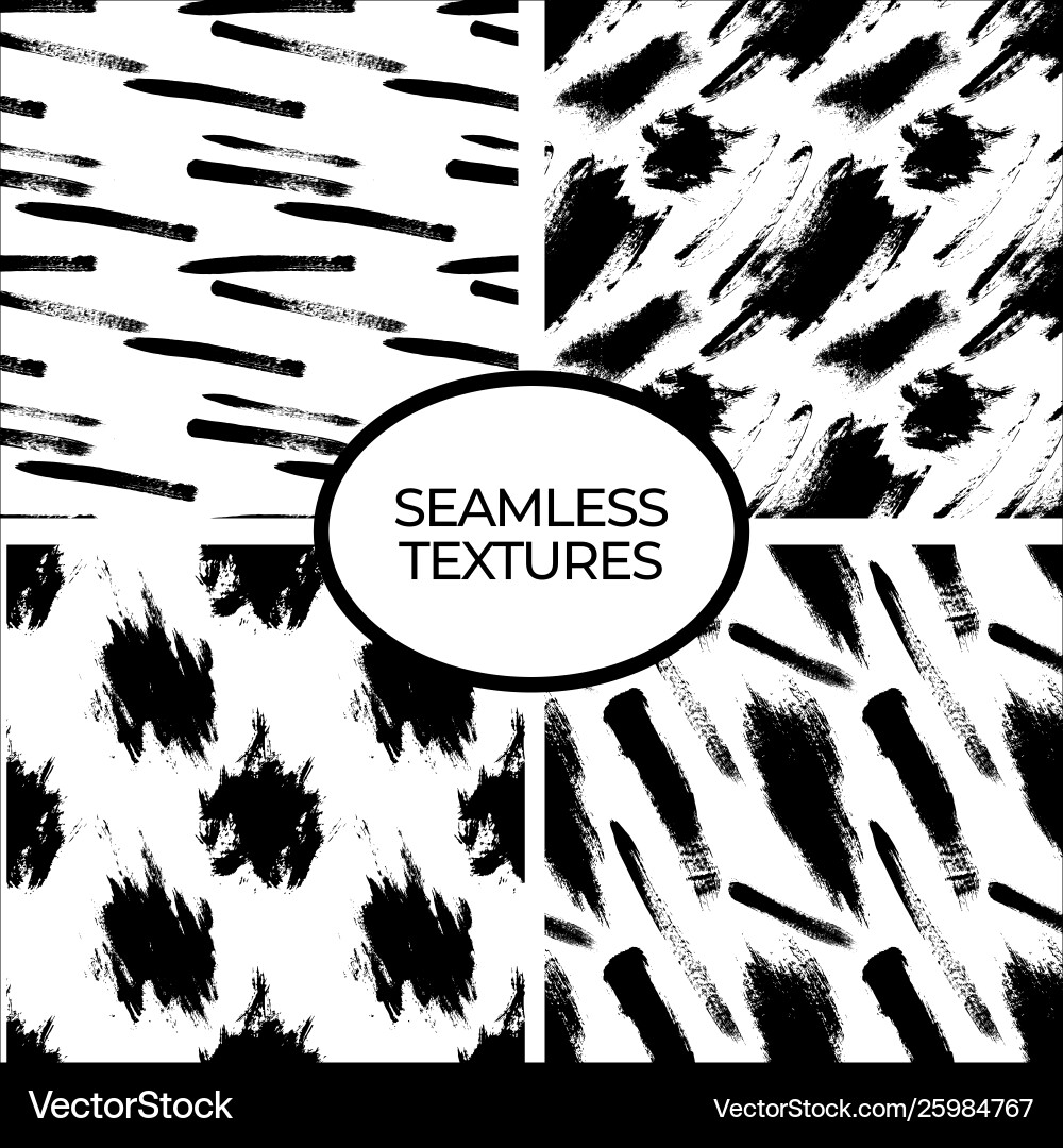 Brush Stroke Patterns - Abstract vector image