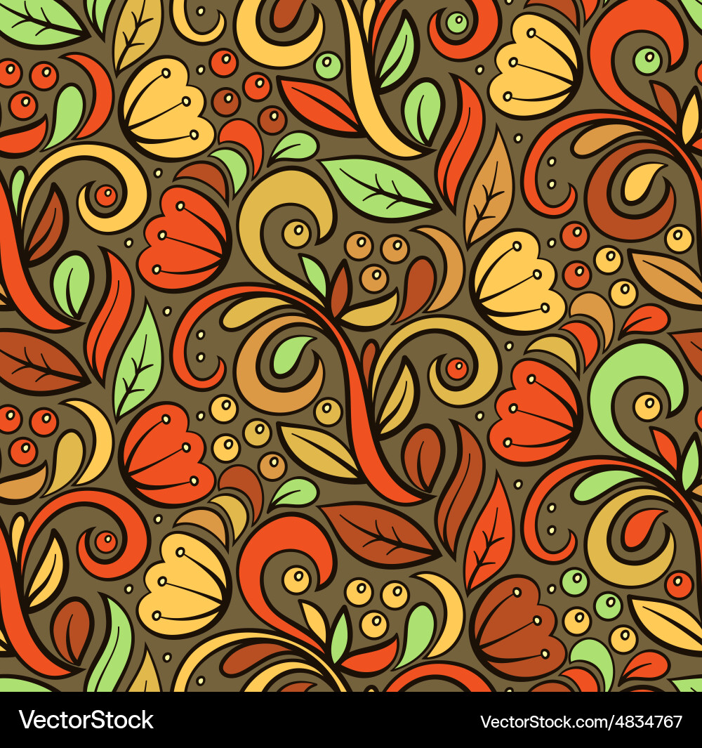 Decorative pattern design vector image