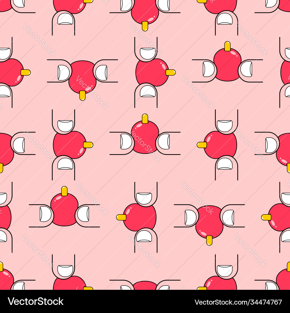 Pimple Popping Pattern Vector Image